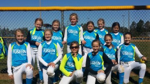 Chesterfield Fusion went undefeated in the tournament and won the 10U division. The Fusion team players are, from left, (front row) Skylar Hulings (Blackstone), Mallory Ligan, Kieren McHugh (Blackstone), Abby Crawford, Brianna Elliot (Crewe), Harley Gastrich; (back row) Carma Williams, Ava Harper, Ryle Cousins, Chloe Bickhart, Reece Farliegh and Kinda Ferrell.